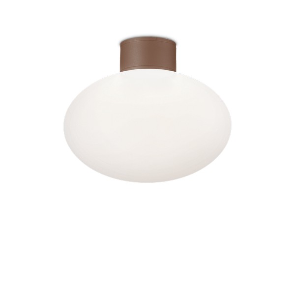 Ideal Lux Clio barna-fehér kültéri mennyezeti lámpa (IDE-326795) E27 1 izzós IP44 Ideal Lux Clio barna-fehér kültéri mennyezeti lámpa (IDE-326795) E27 1 izzós IP44