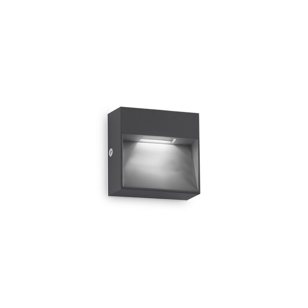 Ideal Lux Dedra szürke LED kültéri fali lámpa (IDE-316871) LED 1 izzós IP65 Ideal Lux Dedra szürke LED kültéri fali lámpa (IDE-316871) LED 1 izzós IP65