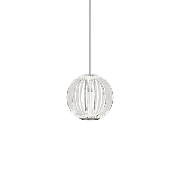 Ideal Lux Diamond króm-átlátszó LED függesztett lámpa (IDE-343457) LED 1 izzós IP20