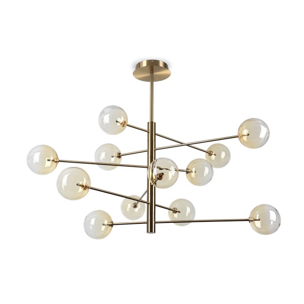 Ideal Lux Equinoxe króm-átlátszó csillár (IDE-345383) G4 12 izzós IP20