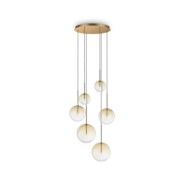 Ideal Lux Equinoxe króm-átlátszó csillár (IDE-345406) G4 6 izzós IP20