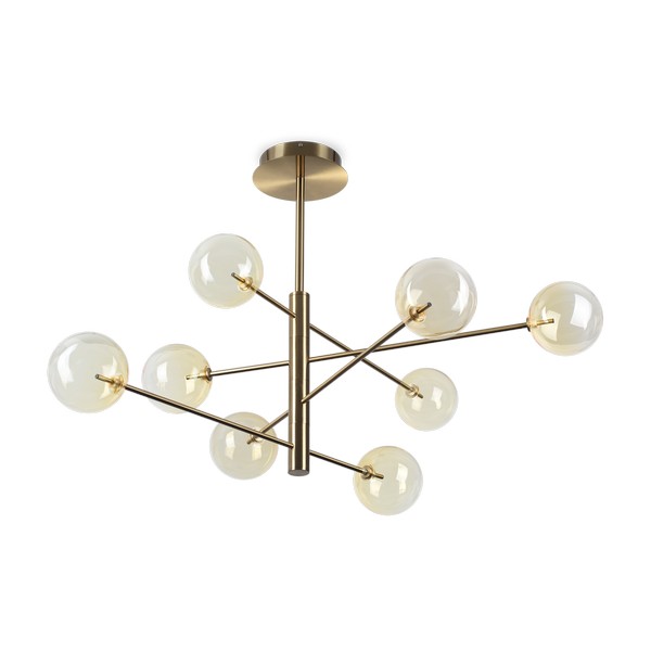 Ideal Lux Equinoxe króm-átlátszó csillár (IDE-345420) G4 8 izzós IP20