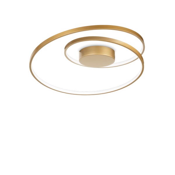 Ideal Lux Oz sárgaréz LED mennyezeti lámpa (IDE-342337) LED 1 izzós IP20