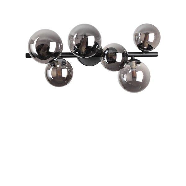 Ideal Lux Perlage fekete-átlátszó mennyezeti lámpa (IDE-309262) G9 6 izzós IP20 Ideal Lux Perlage fekete-átlátszó mennyezeti lámpa (IDE-309262) G9 6 izzós IP20