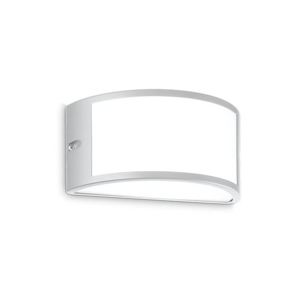 Ideal Lux Rex-1 szürke-fehér kültéri fali lámpa (IDE-322735) E27 1 izzós IP44 Ideal Lux Rex-1 szürke-fehér kültéri fali lámpa (IDE-322735) E27 1 izzós IP44