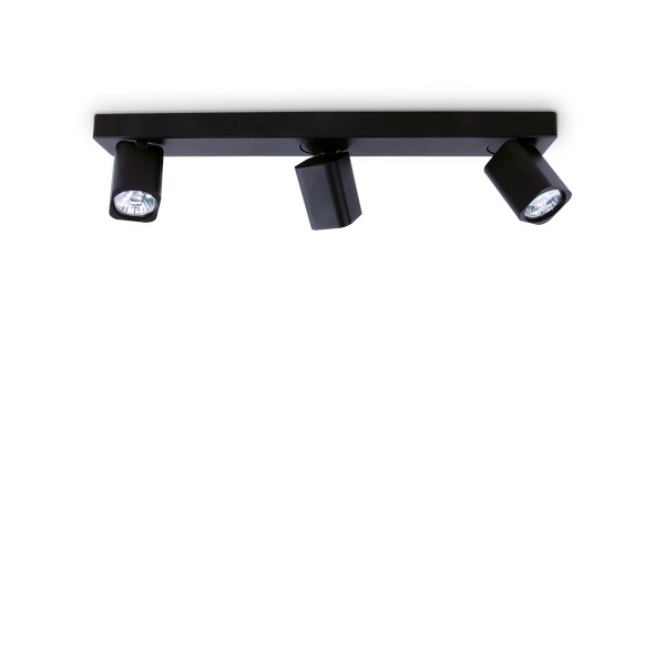 Ideal Lux Rudy fekete mennyezeti spotlámpa (IDE-321516) GU10 3 izzós IP20 Ideal Lux Rudy fekete mennyezeti spotlámpa (IDE-321516) GU10 3 izzós IP20