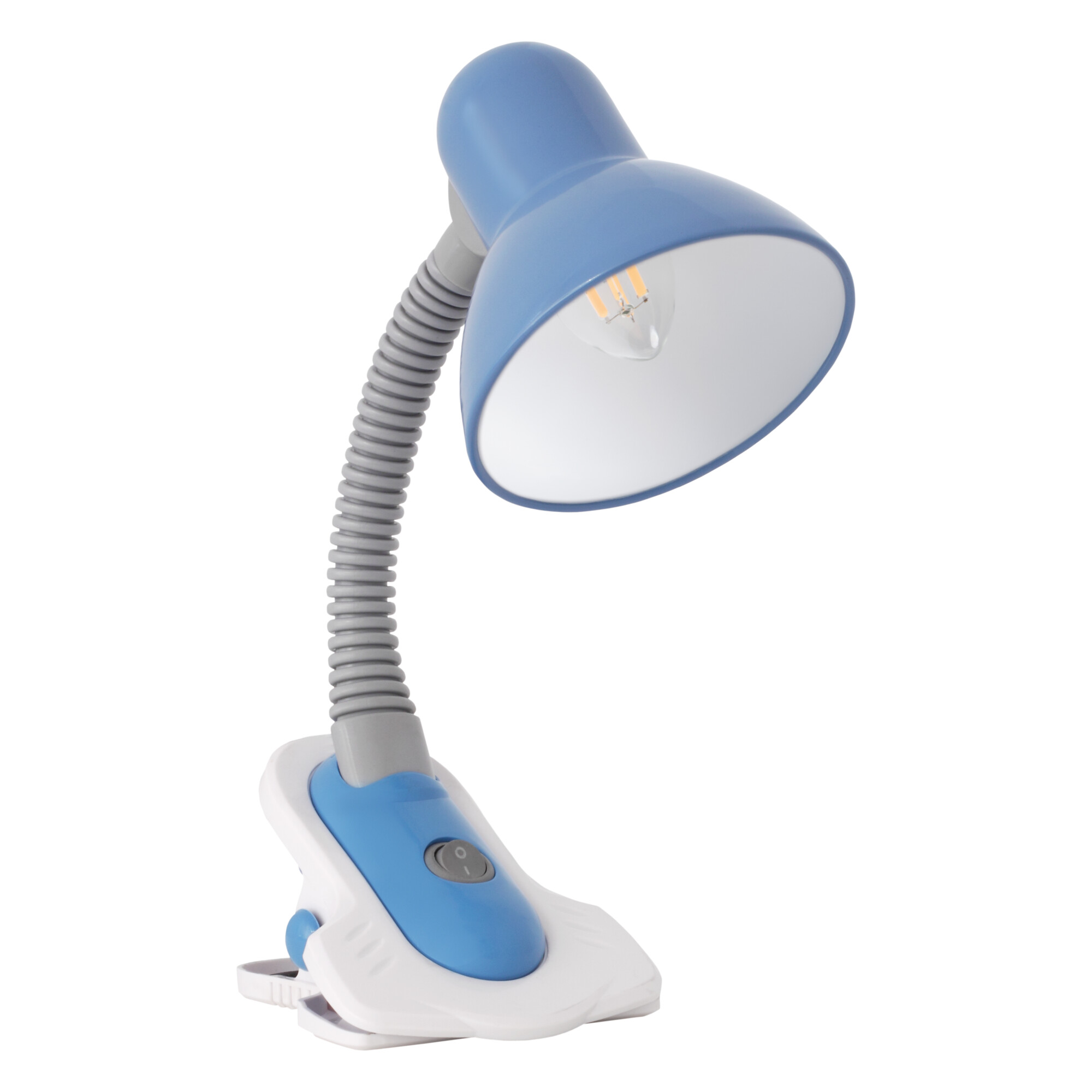Kanlux Suzi kék csiptetős lámpa (KAN-7152) E27 1 izzós IP20