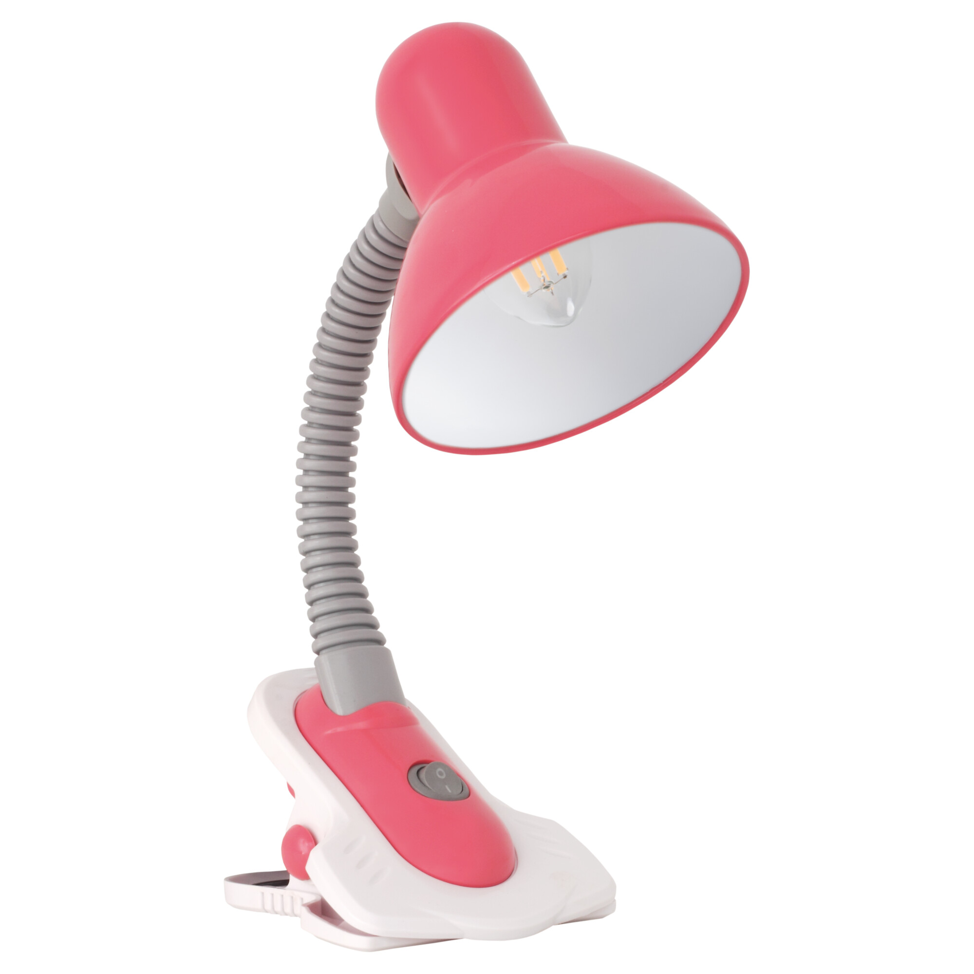 Kanlux Suzi rózsaszín csiptetős lámpa (KAN-7153) E27 1 izzós IP20