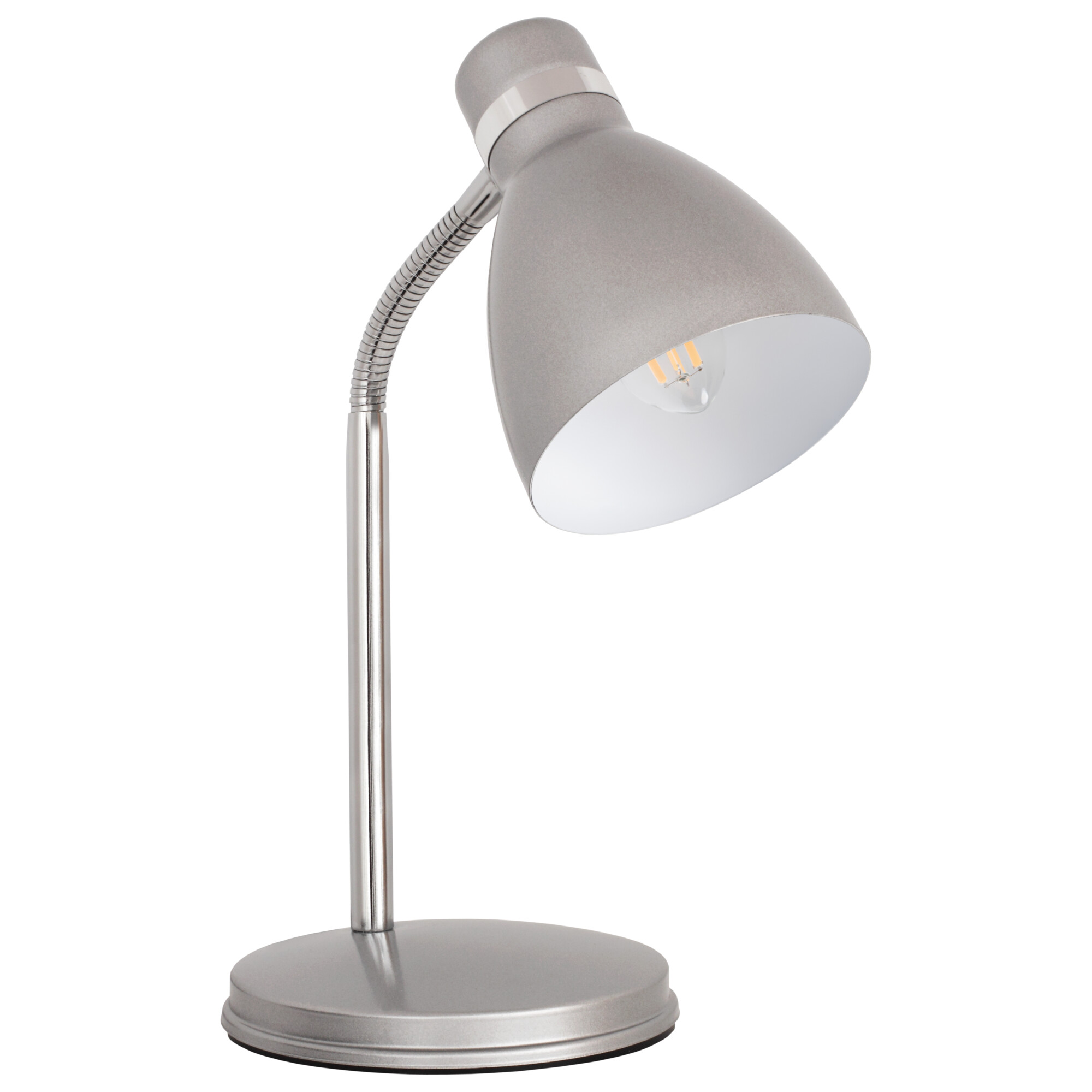 Kanlux Zara ezüst asztali lámpa (KAN-7560) E14 1 izzós IP20