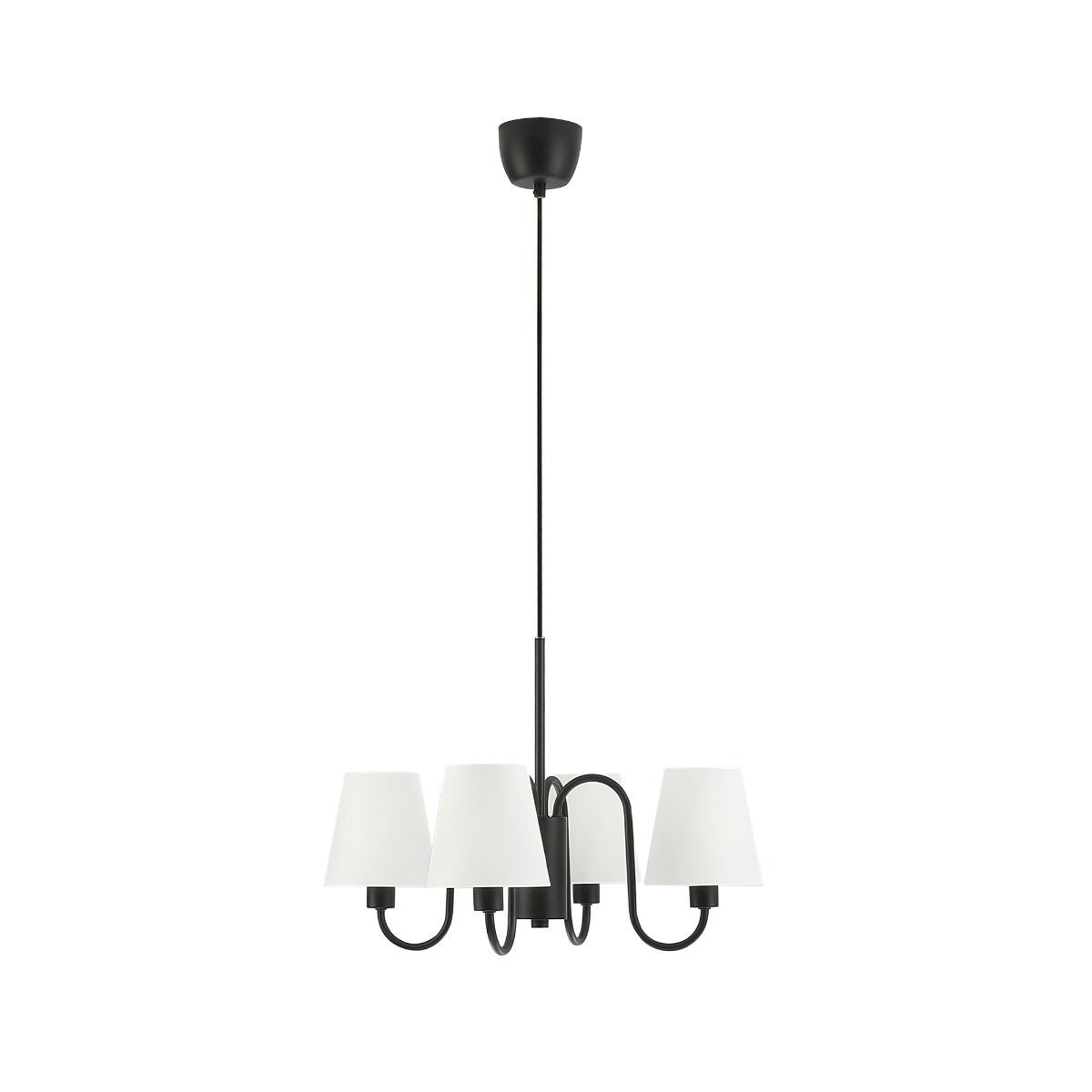 Klausen Classic 4 fekete csillár (KL104009) E14 4 izzós IP20