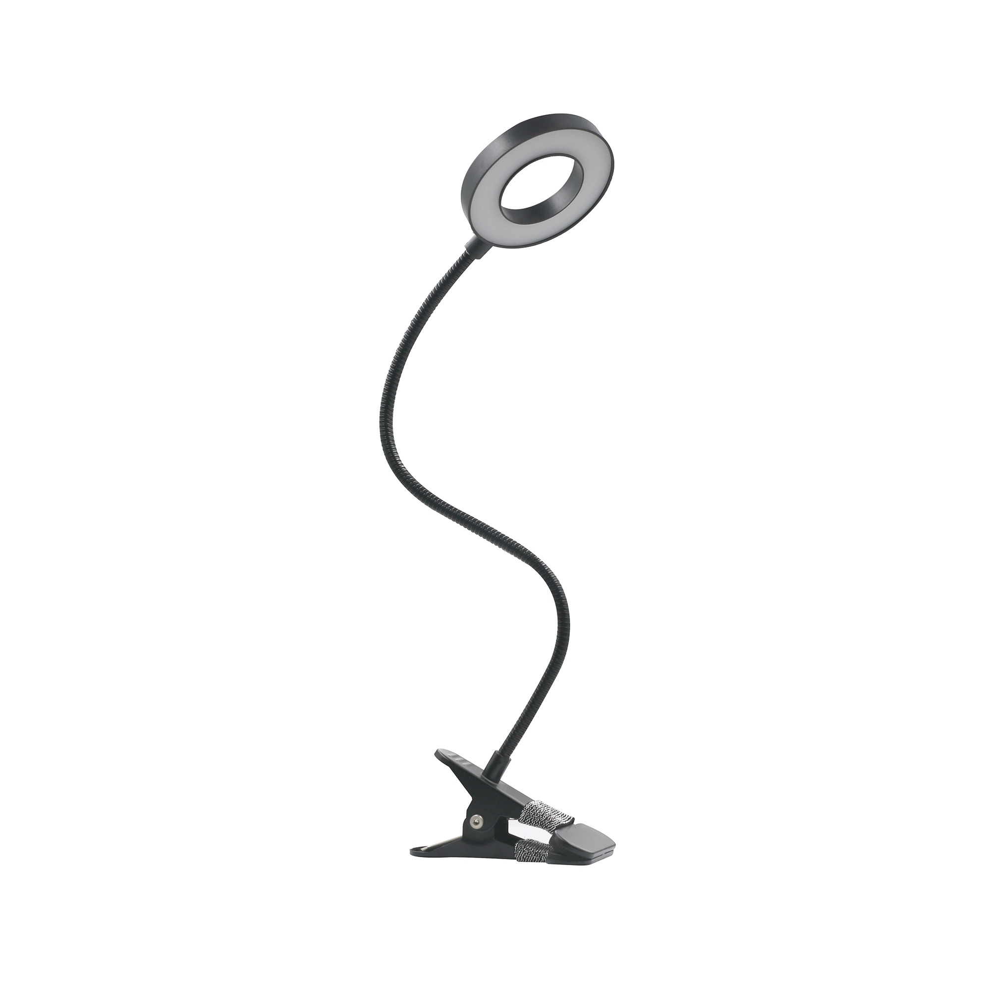 Klausen Flex fekete LED csiptetős lámpa (KL148009) LED 1 izzós IP20