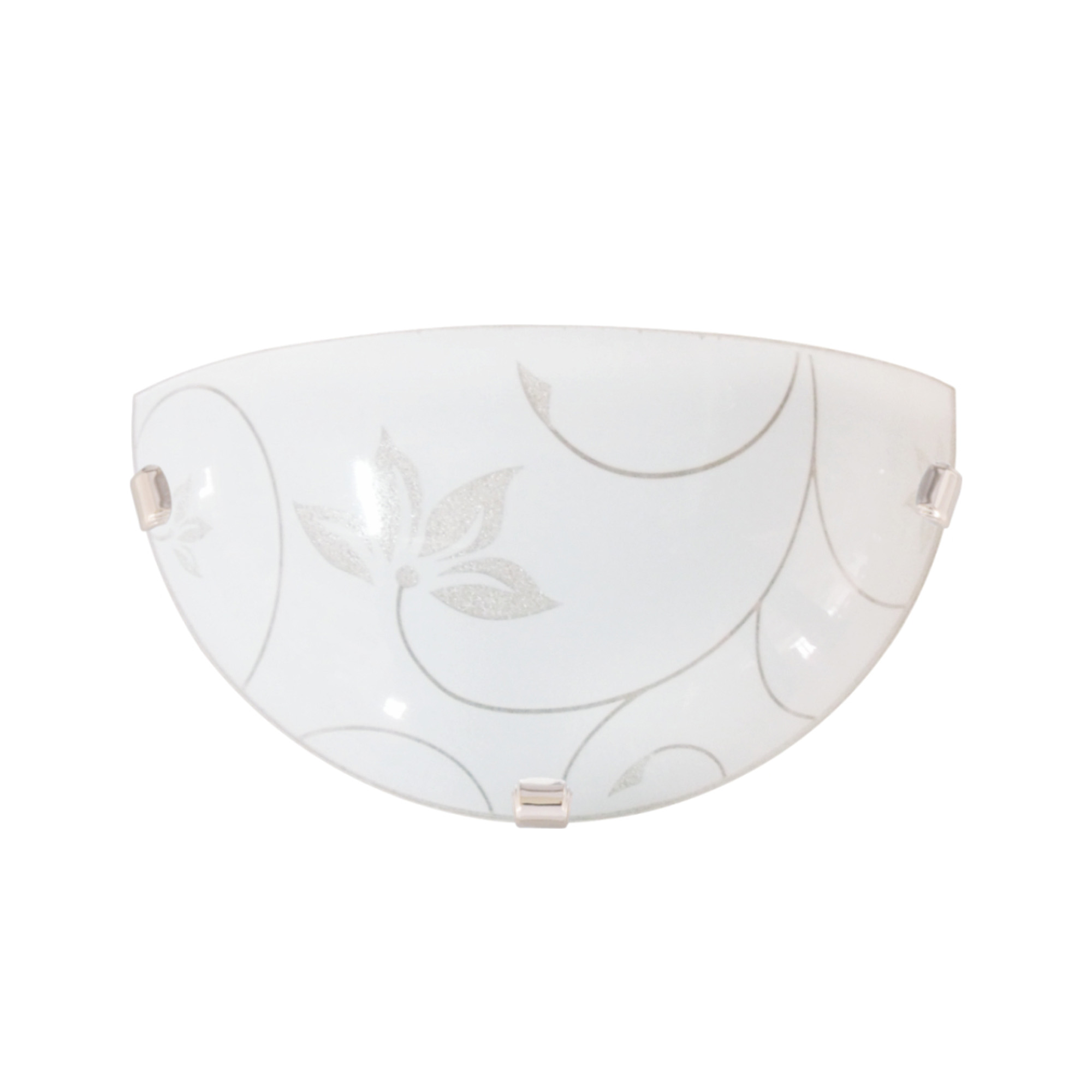 Klausen Leaf 1/2 fehér-króm fali lámpa (LY-6013) E27 1 izzós IP20