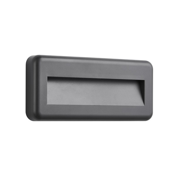 Klausen Lunera D szürke kültéri LED lépcsővilágító lámpa (KL121053) LED 1 izzós IP65 Klausen Lunera D szürke kültéri LED lépcsővilágító lámpa (KL121053) LED 1 izzós IP65