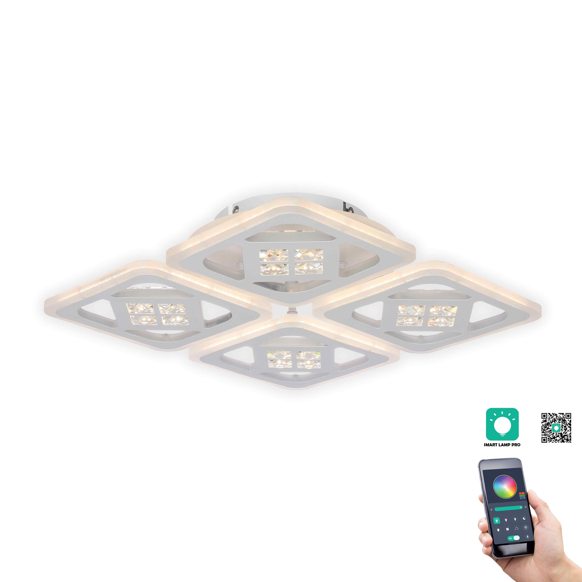 Klausen Maros PL4 fehér LED mennyezeti lámpa (KL151043) LED 1 izzós IP20 Klausen Maros PL4 fehér LED mennyezeti lámpa (KL151043) LED 1 izzós IP20