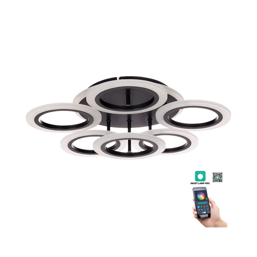 Klausen Primus PL6 fekete LED mennyezeti lámpa (KL151059) LED 1 izzós IP20 Klausen Primus PL6 fekete LED mennyezeti lámpa (KL151059) LED 1 izzós IP20