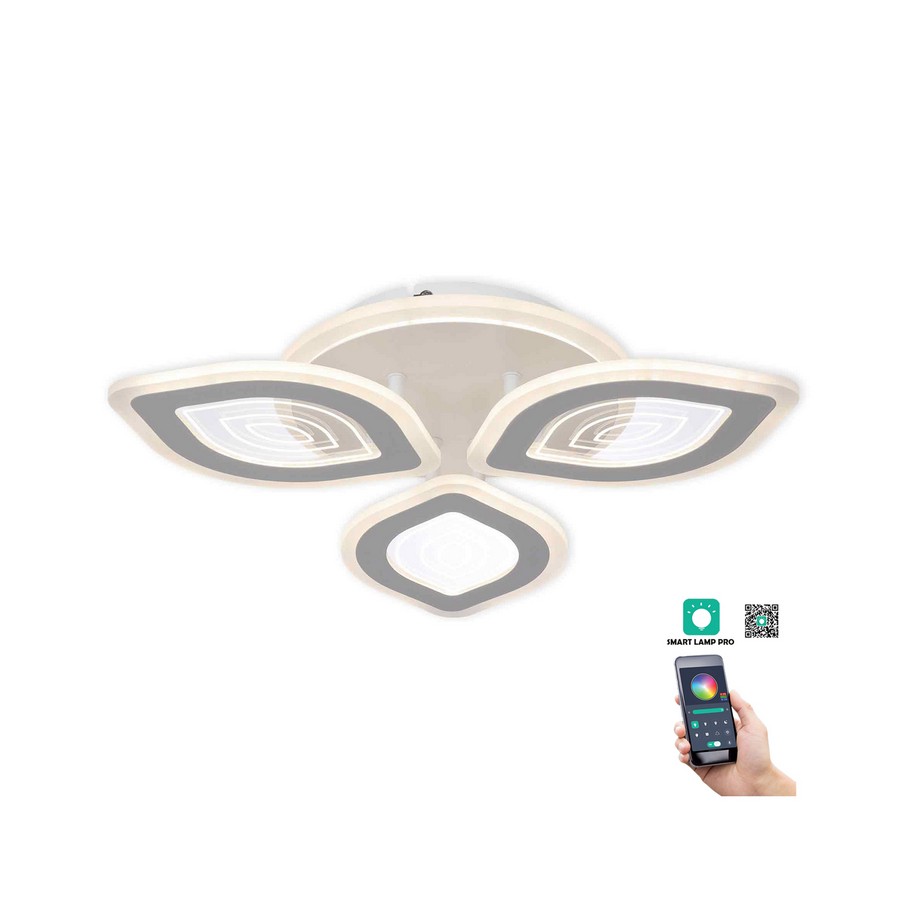 Klausen Rhodos PL3 fehér LED mennyezeti lámpa (KL151068) LED 1 izzós IP20 Klausen Rhodos PL3 fehér LED mennyezeti lámpa (KL151068) LED 1 izzós IP20