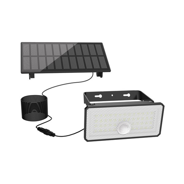 Klausen Sunwave 2 fekete LED kültéri napelemes fali lámpa (KL190006) LED 1 izzós IP44