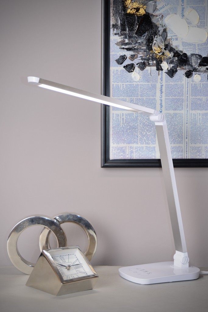 Lucide Vario fehér LED asztali lámpa (LUC-24656/10/31) LED 1 izzós IP20
