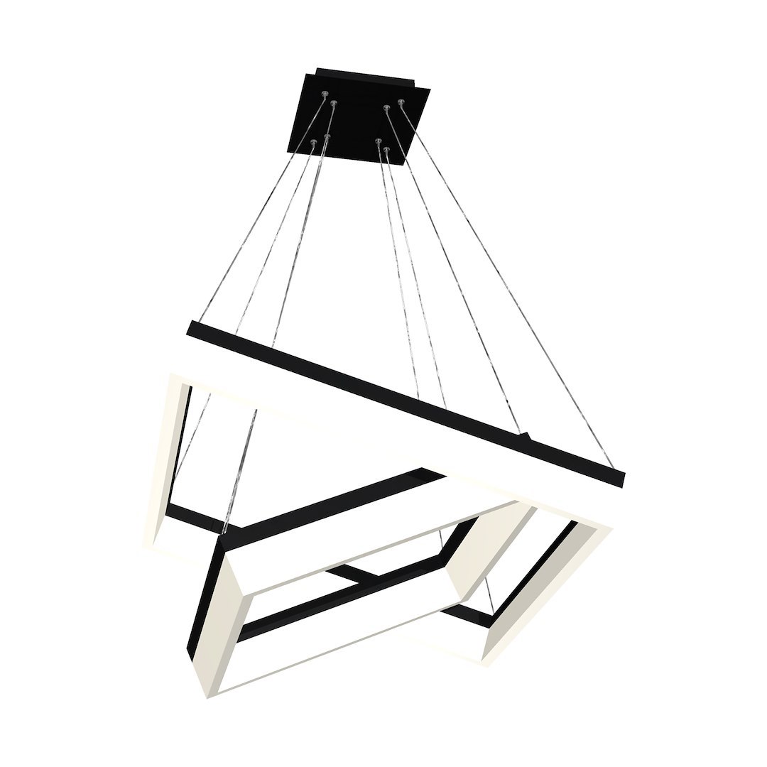Milagro Nero fekete LED függesztett lámpa (MIL-ML082) LED 1 izzós IP20