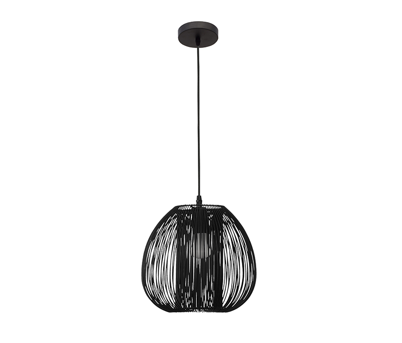 Nova Luce Desire fekete függesztett lámpa (NL-9586151) E27 1 izzós IP20