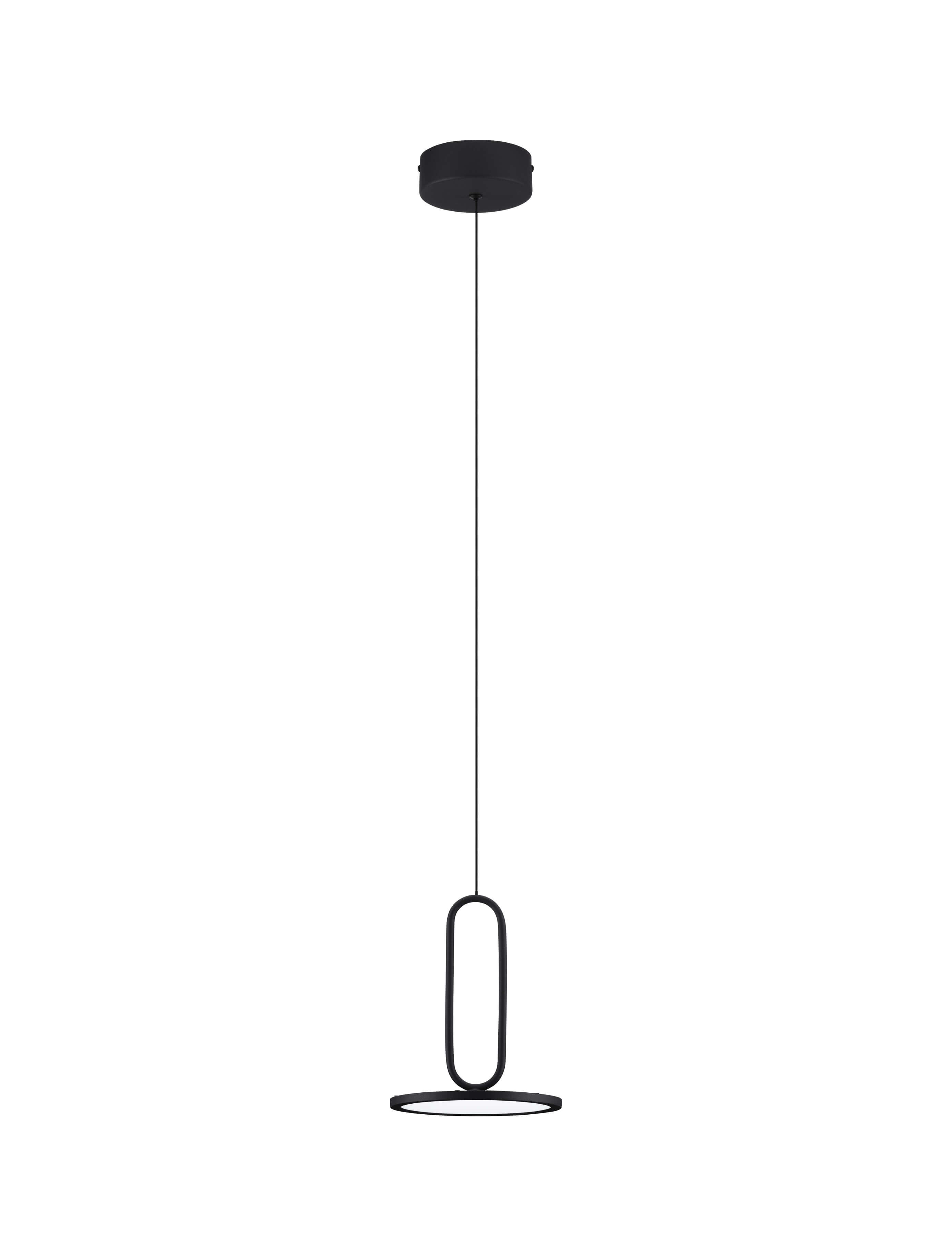 Nova Luce Gea fekete LED függesztett lámpa (NL-9501208) LED 1 izzós IP20