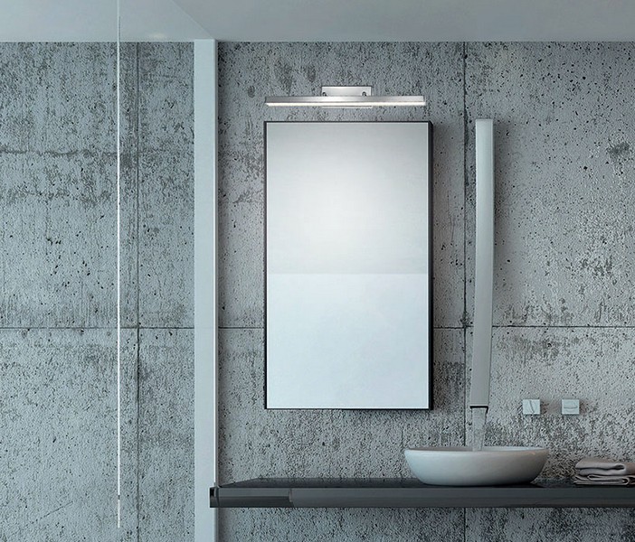 Nova Luce Modena króm vízvédett LED fali lámpa (NL-787003) LED 1 izzós IP44