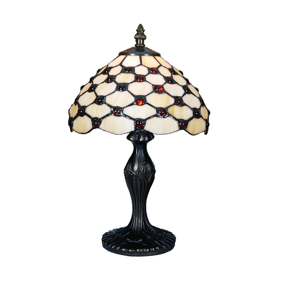 Prezent Tiffany színes Tiffany asztali lámpa (PRE-67) E14 1 izzós IP20