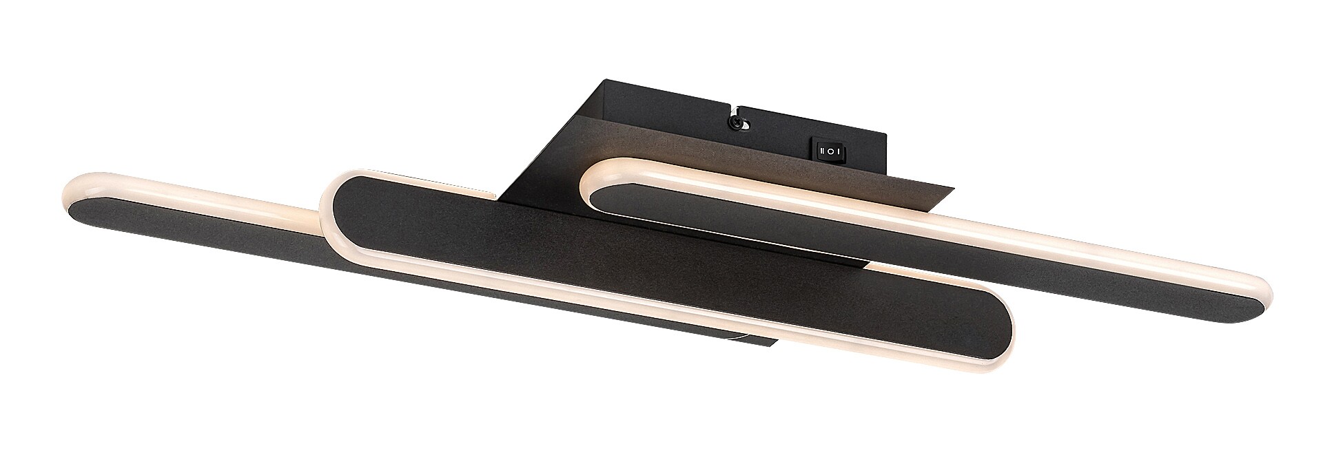 Rábalux Sindri fekete LED mennyezeti lámpa (RAB-71051) LED 1 izzós IP20