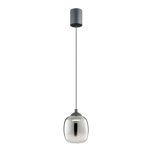 Redo Khadi fekete-füstszínű LED függesztett lámpa (RED-01-3486) LED 1 izzós IP20