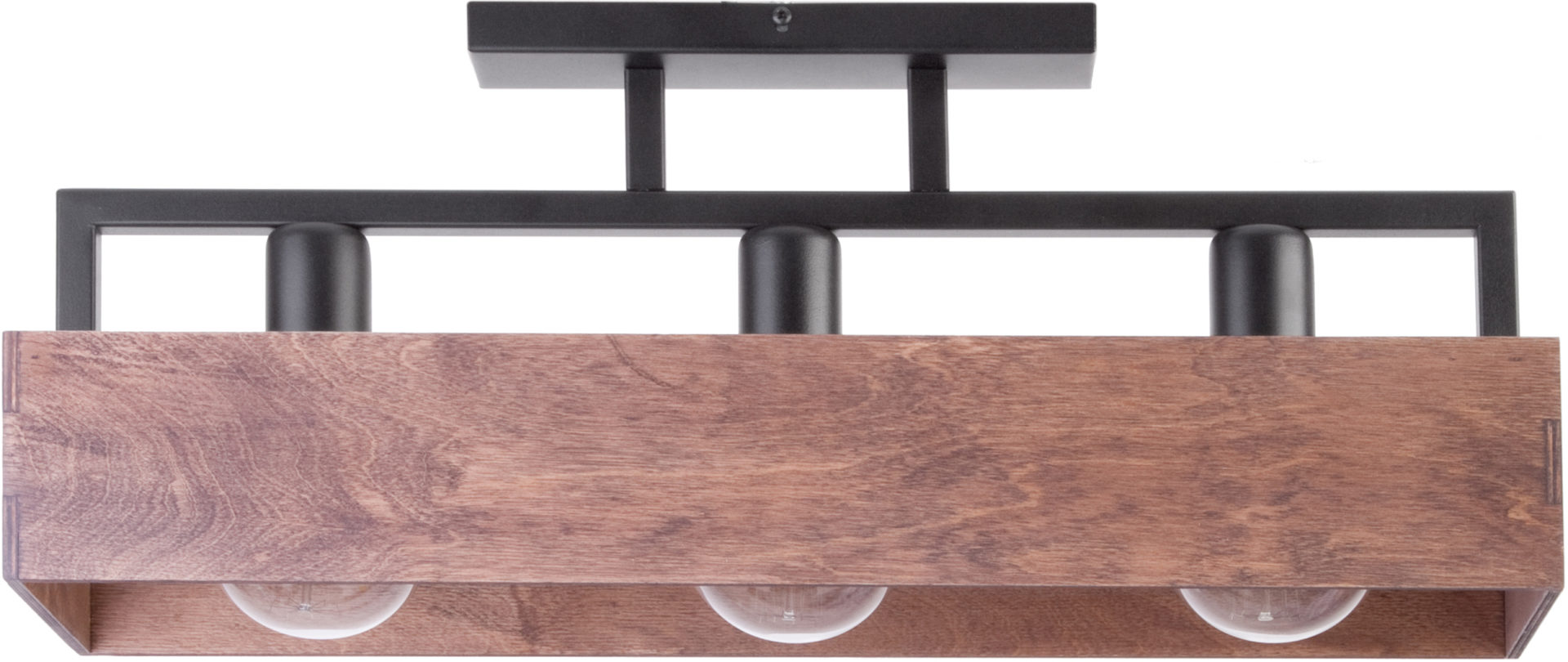 Sigma Dakota fekete-barna mennyezeti lámpa (SIG-31740) E27 3 izzós IP20 Sigma Dakota fekete-barna mennyezeti lámpa (SIG-31740) E27 3 izzós IP20