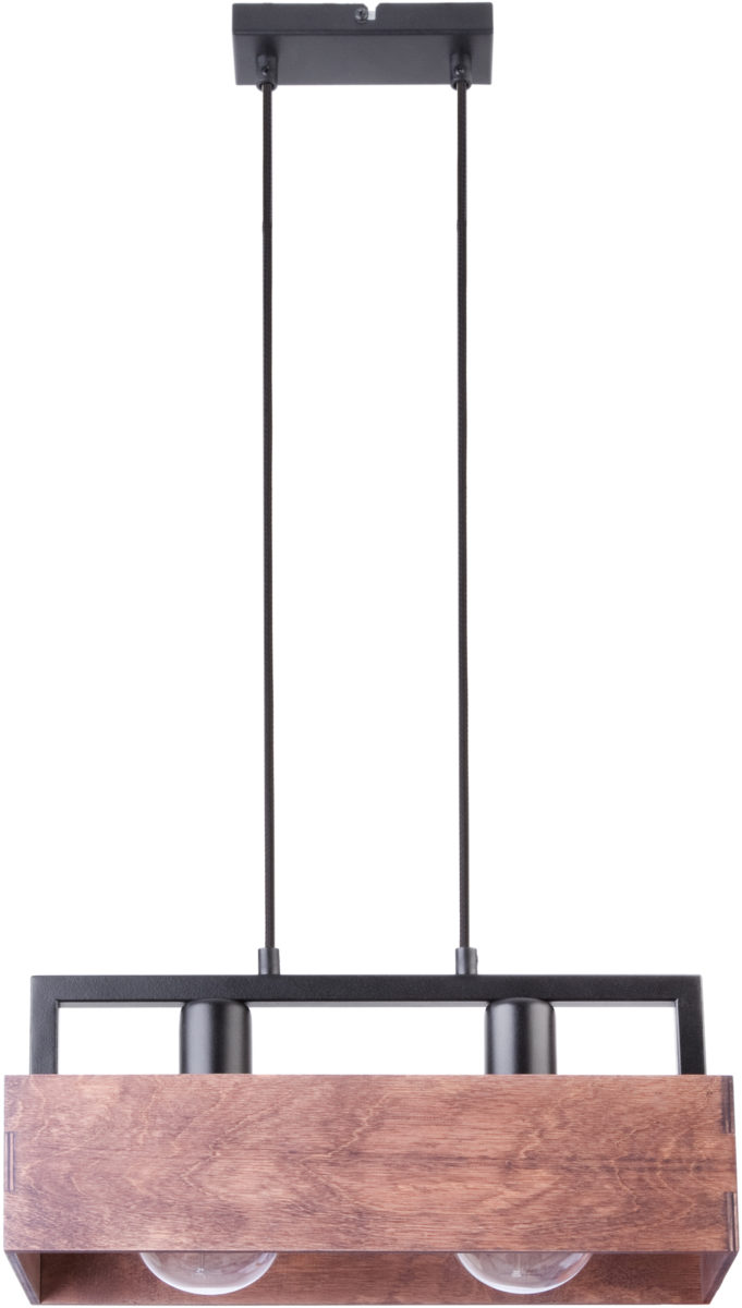 Sigma Dakota fekete-barna függesztett lámpa (SIG-31748) E27 2 izzós IP20 Sigma Dakota fekete-barna függesztett lámpa (SIG-31748) E27 2 izzós IP20