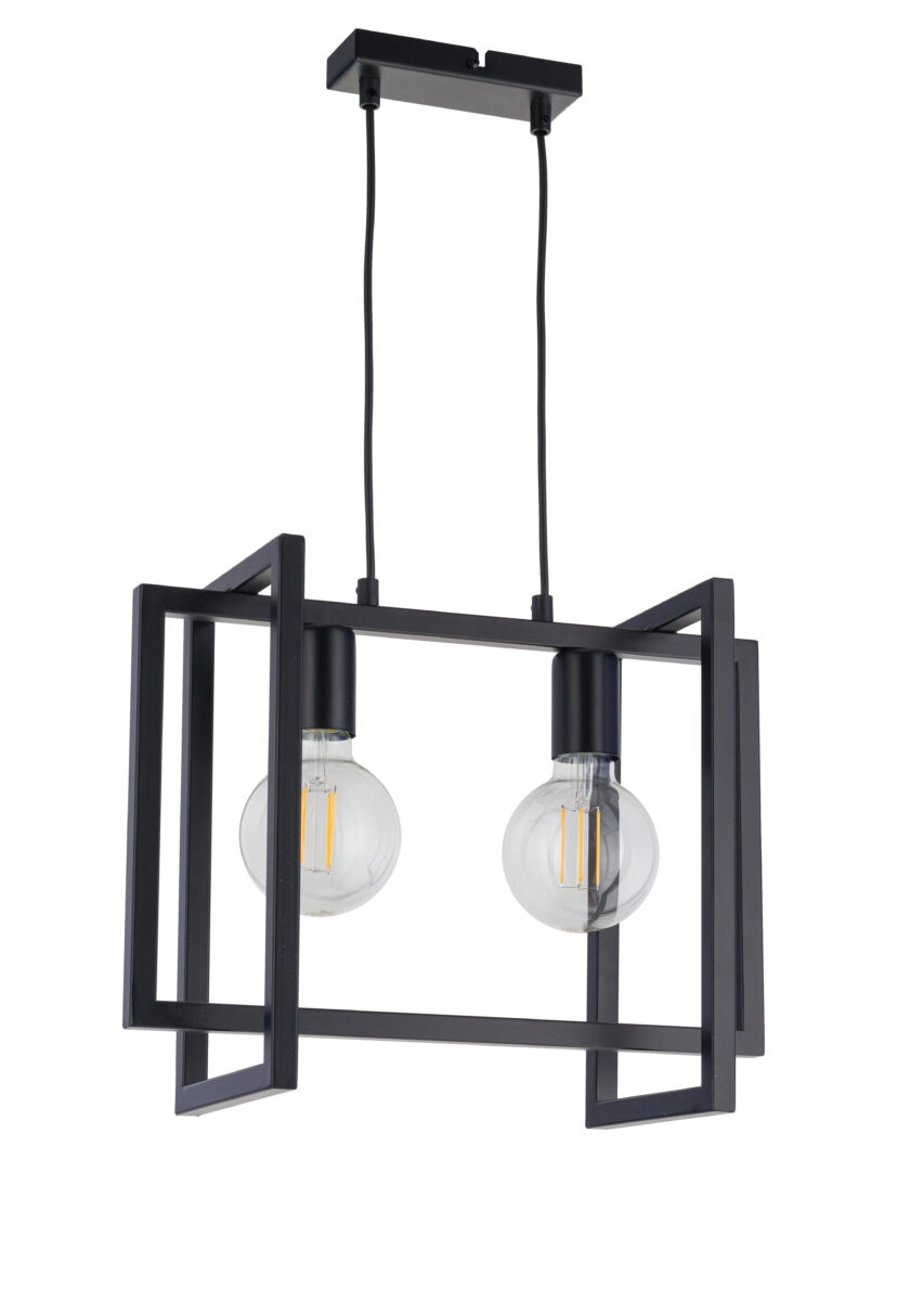 Sigma Eden fekete függesztett lámpa (SIG-32233) E27 2 izzós IP20