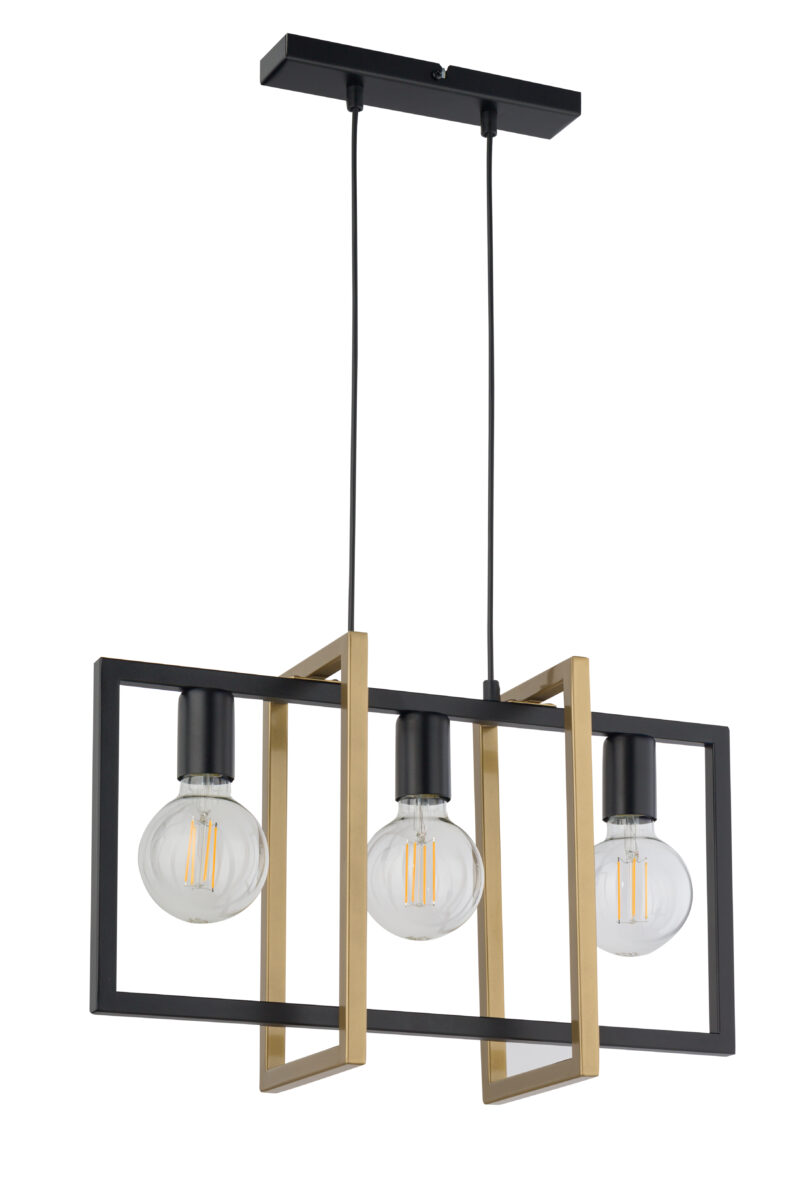 Sigma Eden fekete-arany függesztett lámpa (SIG-32234) E27 3 izzós IP20 Sigma Eden fekete-arany függesztett lámpa (SIG-32234) E27 3 izzós IP20
