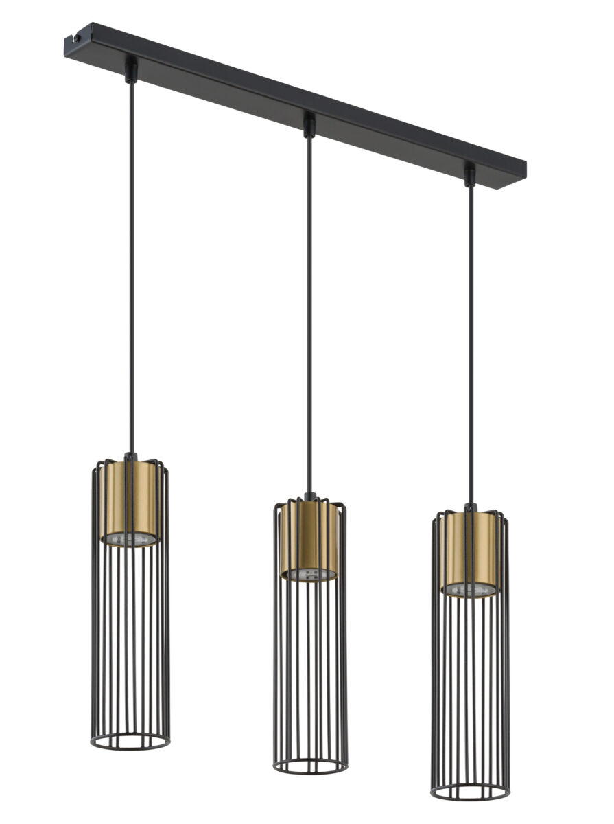 Sigma Fobia fekete-arany függesztett lámpa (SIG-33455) GU10 3 izzós IP20 Sigma Fobia fekete-arany függesztett lámpa (SIG-33455) GU10 3 izzós IP20