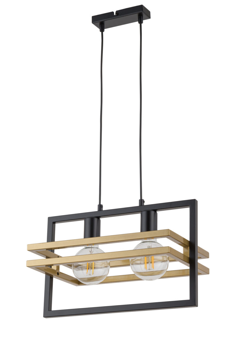 Sigma Merci fekete-arany függesztett lámpa (SIG-32389) E27 2 izzós IP20 Sigma Merci fekete-arany függesztett lámpa (SIG-32389) E27 2 izzós IP20