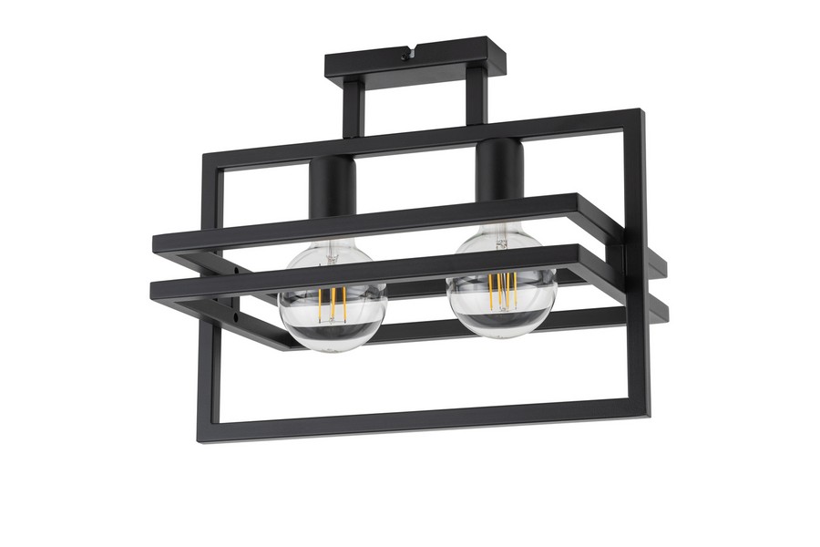 Sigma Merci fekete mennyezeti lámpa (SIG-32403) E27 2 izzós IP20 Sigma Merci fekete mennyezeti lámpa (SIG-32403) E27 2 izzós IP20