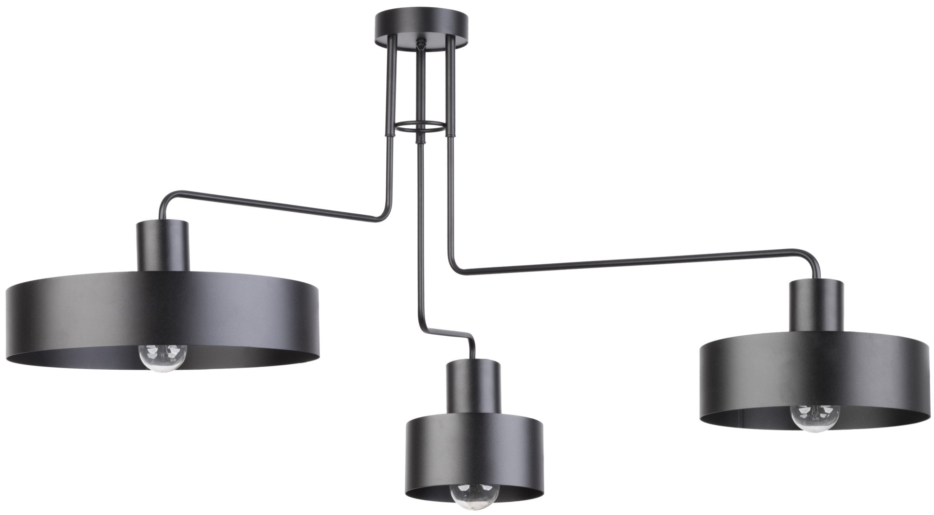 Sigma Vasco fekete mennyezeti lámpa (SIG-31553) E27 3 izzós IP20