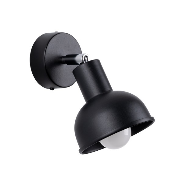 Sollux Elba fekete falikar (SOL-SL.1316) E27 1 izzós IP20