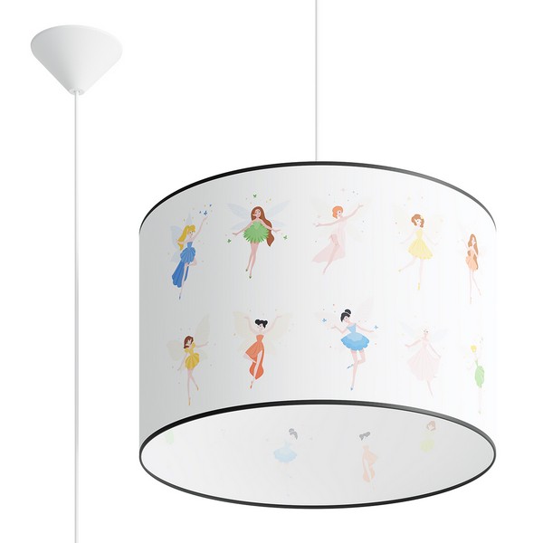 Sollux Fairy 40 fehér-színes gyerek függesztett lámpa (SOL-SL.1417) E27 1 izzós IP20 Sollux Fairy 40 fehér-színes gyerek függesztett lámpa (SOL-SL.1417) E27 1 izzós IP20