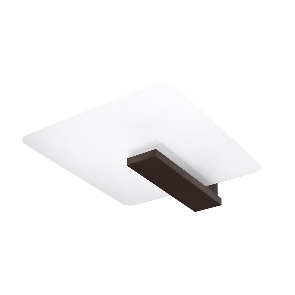 Sollux Lappo wenge-opál mennyezeti lámpa (SOL-SL.1097) E27 2 izzós IP20