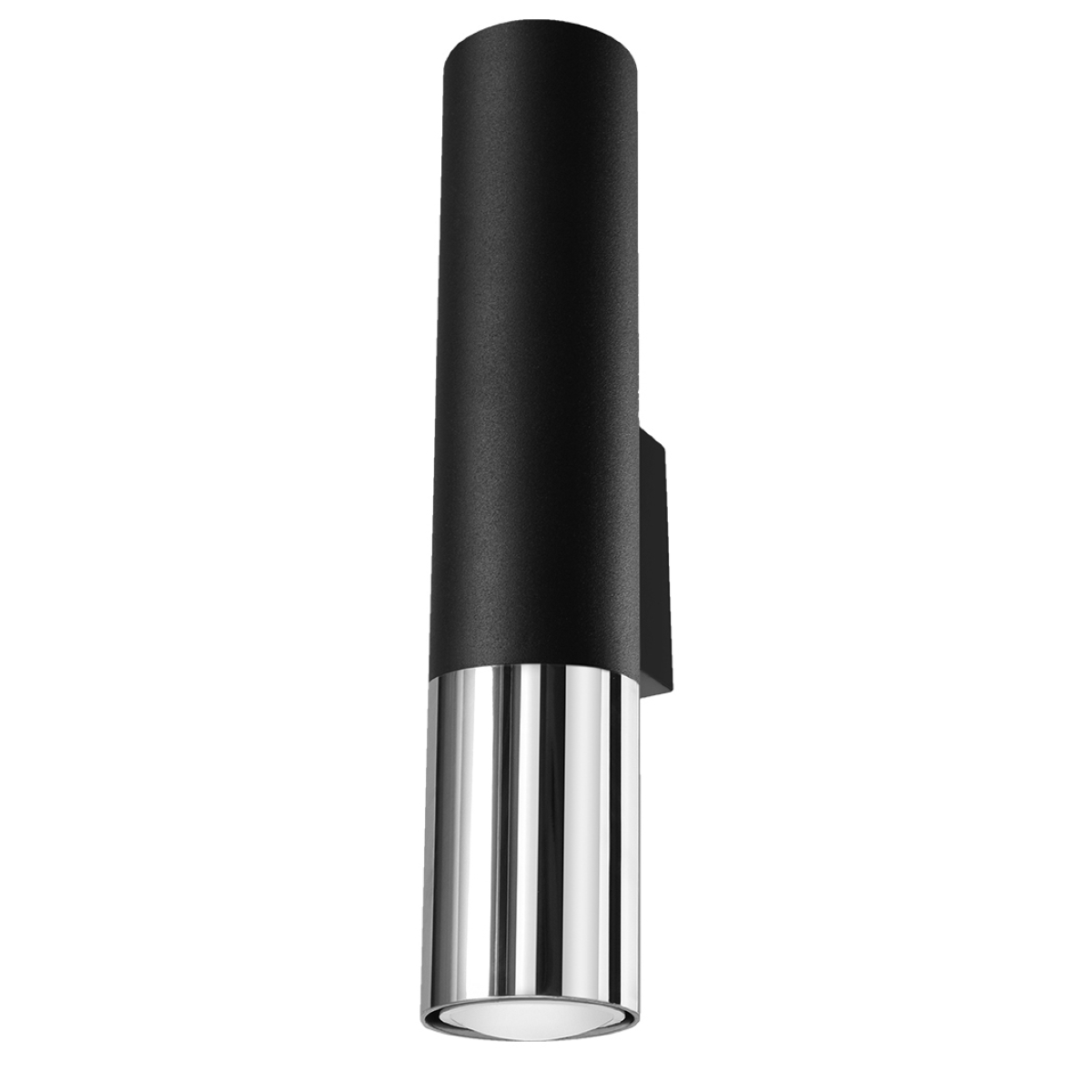 Sollux Loopez fekete-króm falikar (SOL-SL.0938) GU10 2 izzós IP20 Sollux Loopez fekete-króm falikar (SOL-SL.0938) GU10 2 izzós IP20