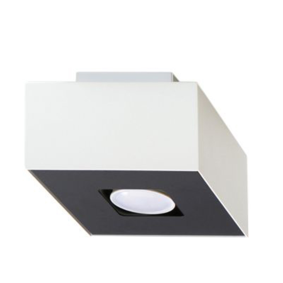 Sollux Mono 1 fehér-fekete mennyezeti lámpa (SOL-SL.0066) GU10 1 izzós IP20 Sollux Mono 1 fehér-fekete mennyezeti lámpa (SOL-SL.0066) GU10 1 izzós IP20