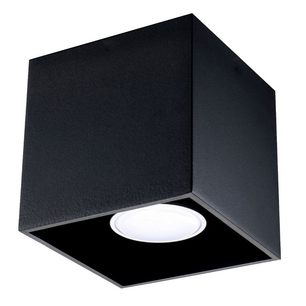 Sollux Quad 1 fekete mennyezeti lámpa (SOL-SL.0022) GU10 1 izzós IP20