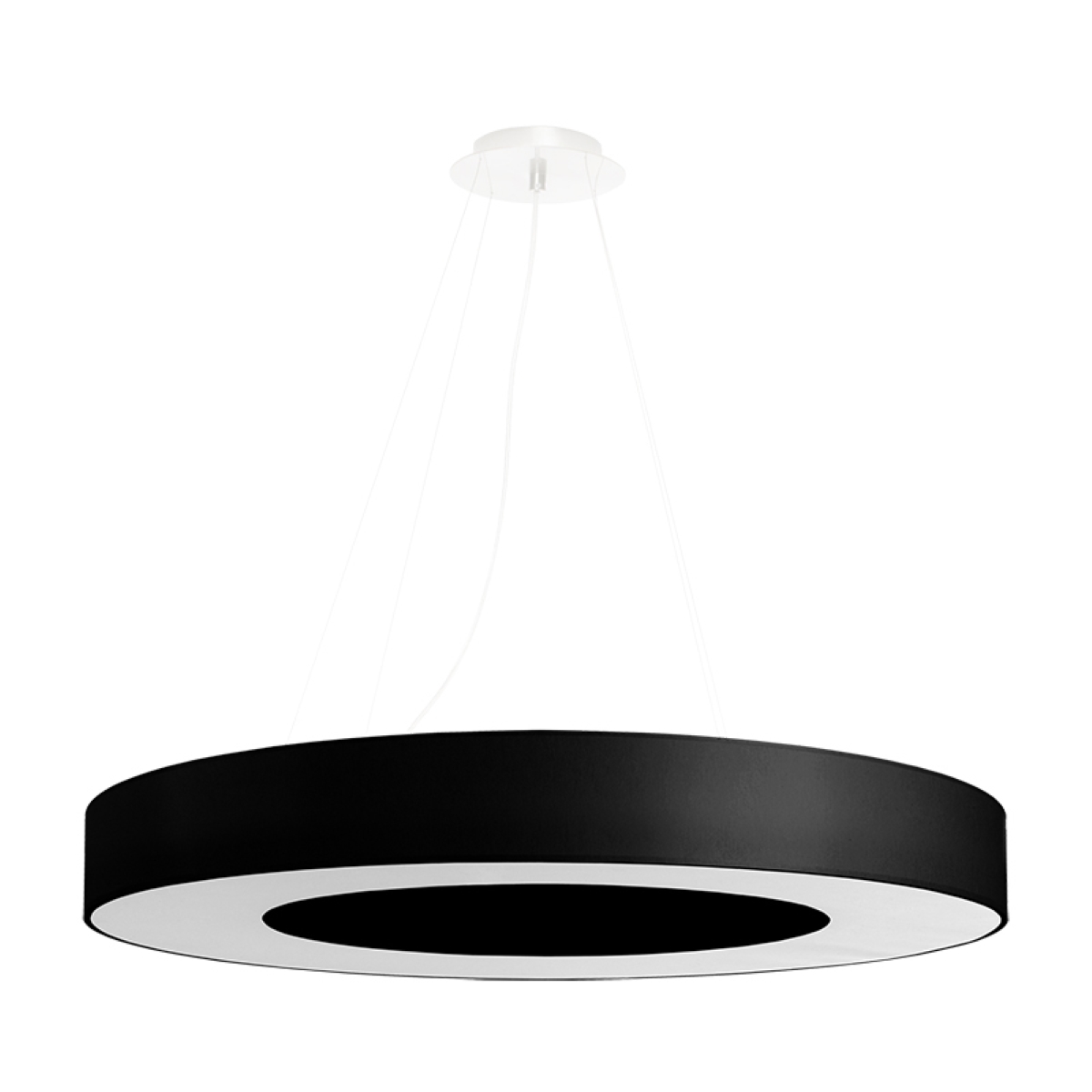 Sollux Saturno Slim 70 fekete-fehér függesztett lámpa (SOL-SL.0754) E27 6 izzós IP20
