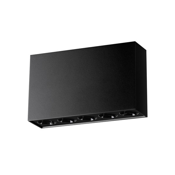 Sollux Sole fekete LED mennyezeti lámpa (SOL-SL.1212) LED 5 izzós IP20