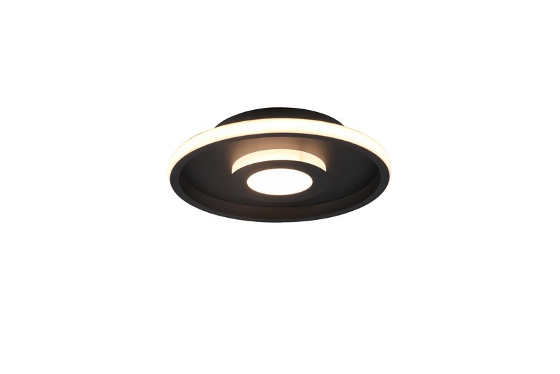 Trio Ascari fekete-fehér fürdőszobai LED mennyezeti lámpa (TRI-680810332) LED 1 izzós IP44