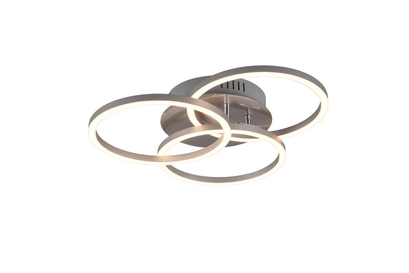 Trio Circle matt nikkel LED mennyezeti lámpa (TRI-R62823107) LED 1 izzós IP20