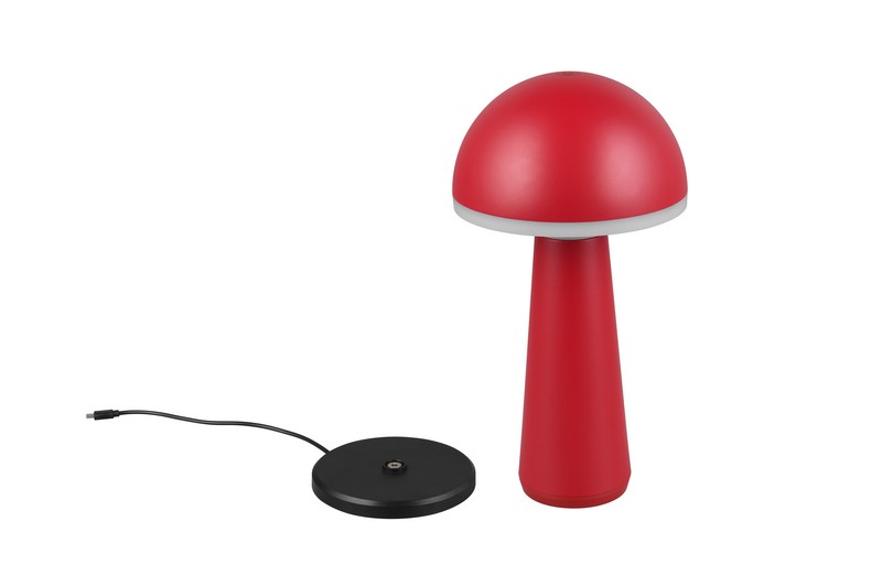 Trio Fungo piros LED kültéri asztali lámpa (TRI-R57716110) LED 1 izzós IP54