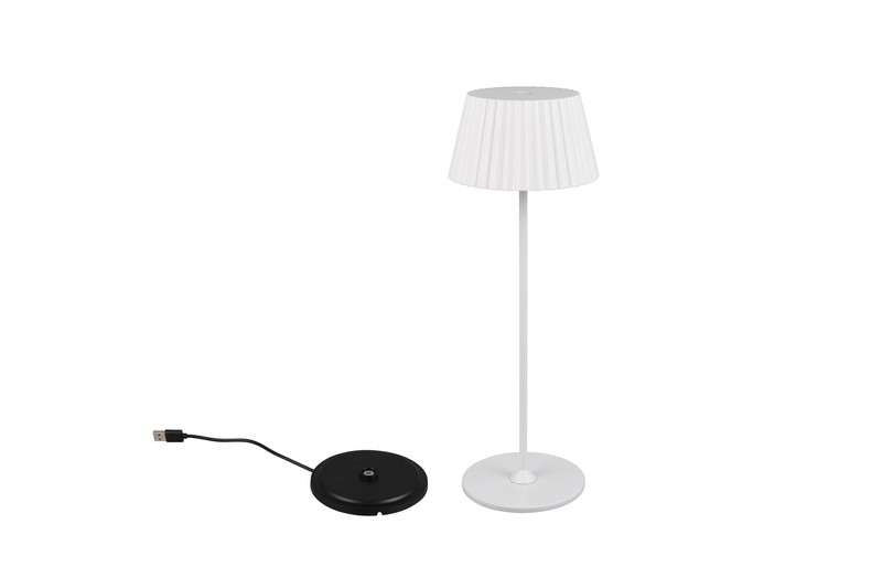 Trio Suarez fehér LED kültéri asztali lámpa (TRI-R57706131) LED 1 izzós IP44