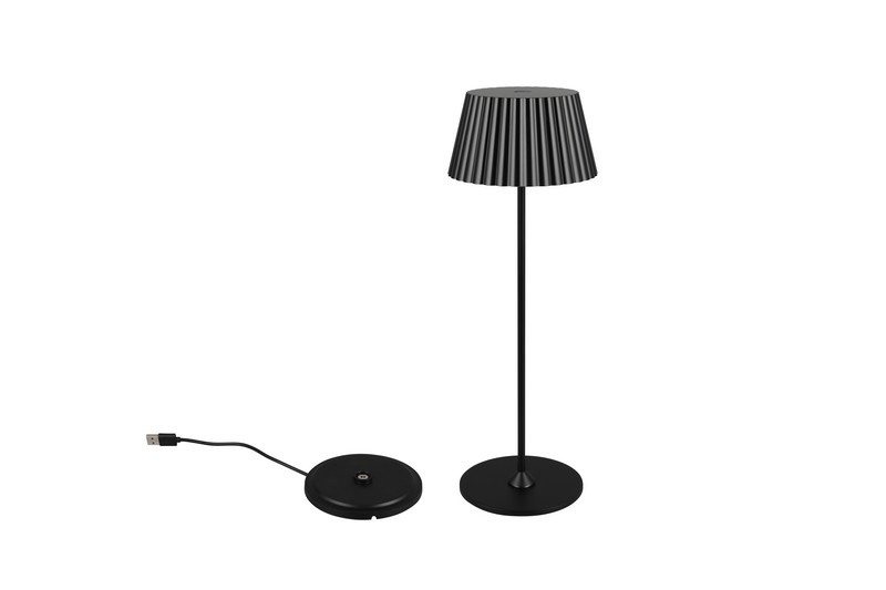 Trio Suarez fekete LED kültéri asztali lámpa (TRI-R57706132) LED 1 izzós IP44